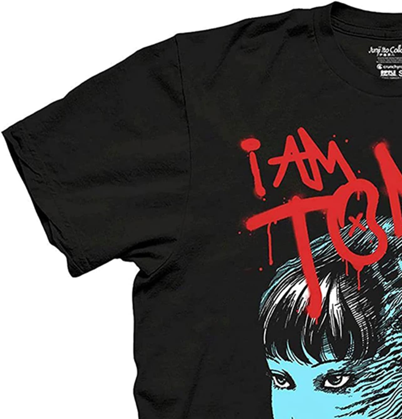 Mens Junji Ito Tomie Shirt - I Am Tomie Kawakami Shirt - Tomie Manga Anime Graphic Shirt