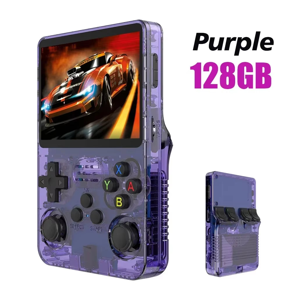 Max 256G Retro Handheld Game Console Linux System 3.5Inch IPS Screen Portable Pocket Video Player 2Joystick 64G 128G Games R36S