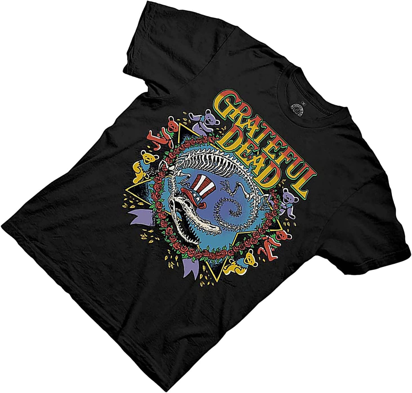 Mens Grateful Dead Rock Shirt - Grateful Dead Steal Your Face Skull Dancing Bear UFO Vintage Tee