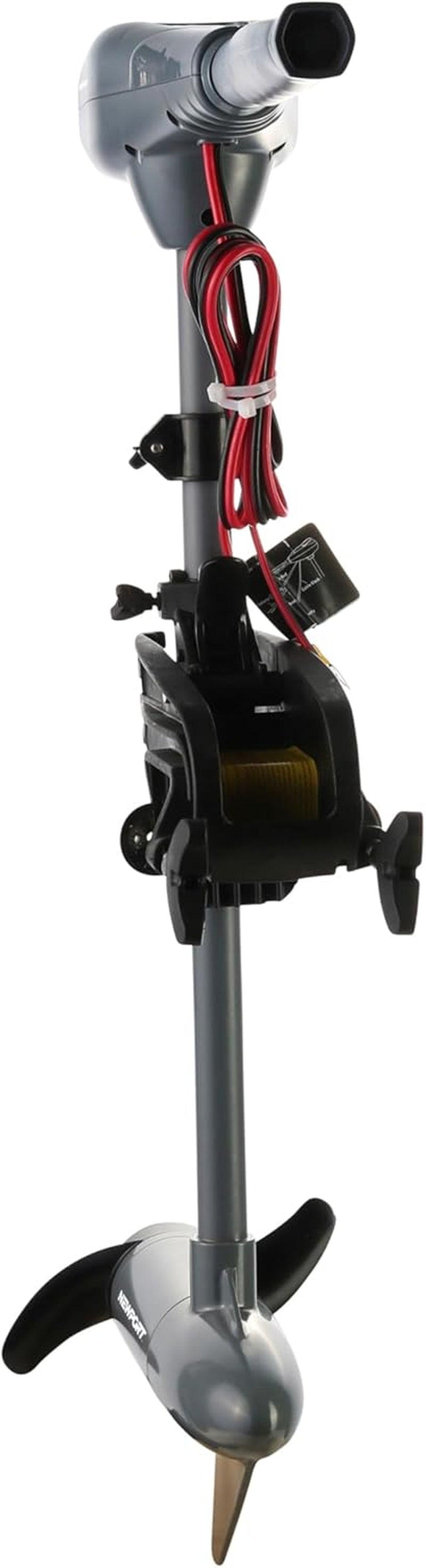 Kayak Series 55Lb Thrust Transom Mounted Saltwater Electric Trolling Motor W/Led Battery Indicator (24" Shaft)