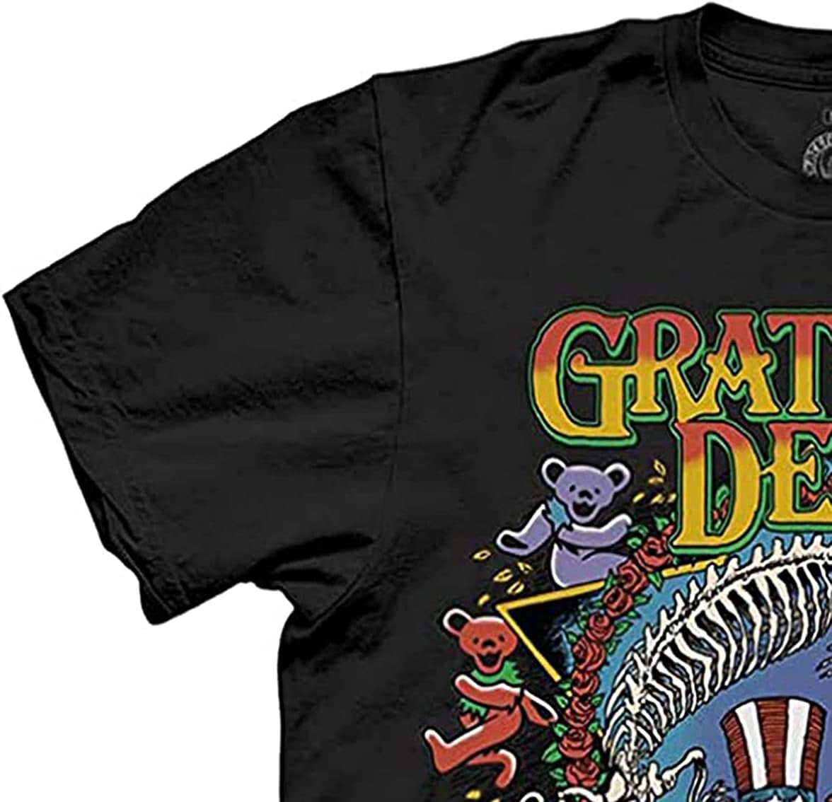 Mens Grateful Dead Rock Shirt - Grateful Dead Steal Your Face Skull Dancing Bear UFO Vintage Tee