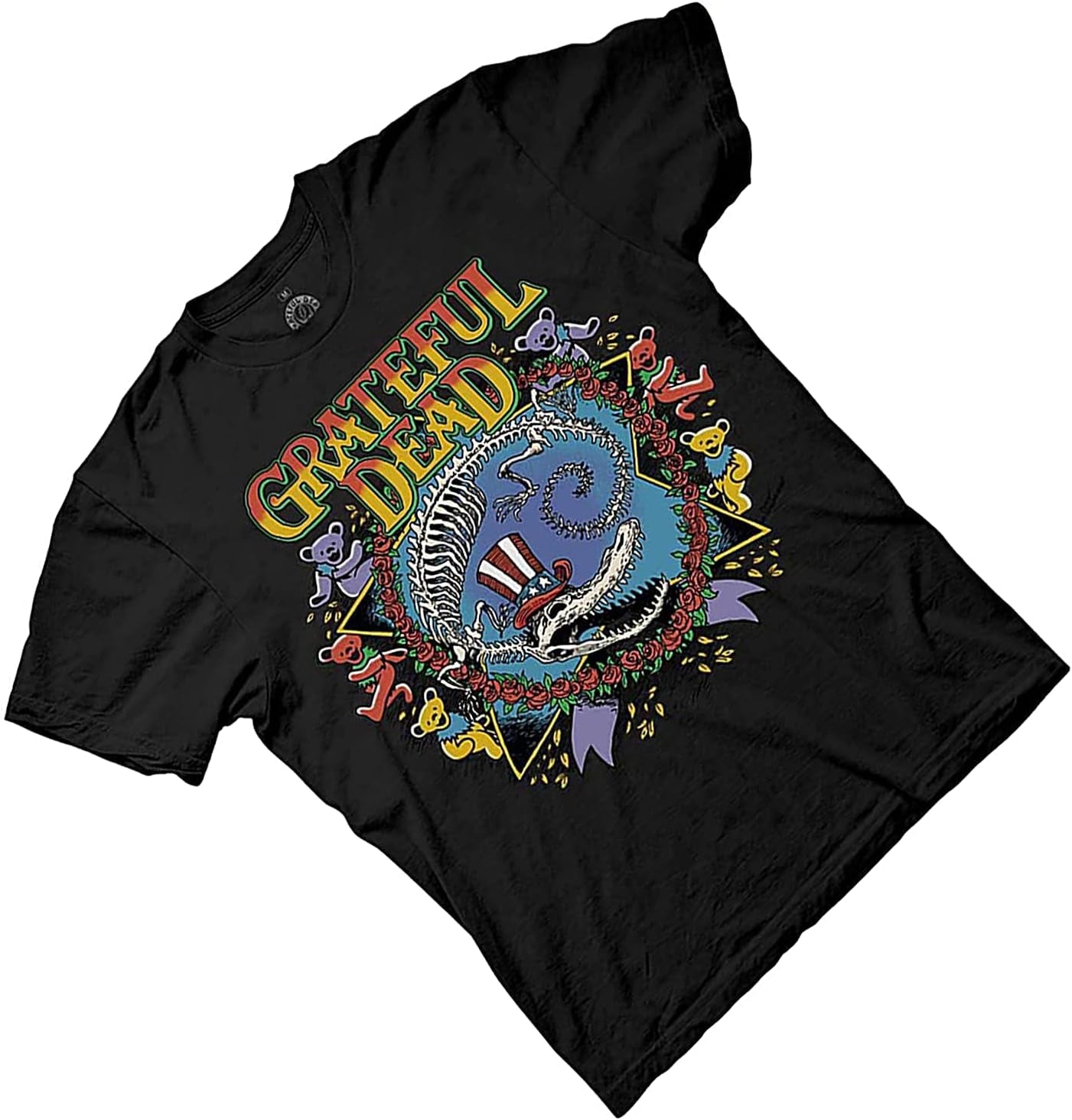 Mens Grateful Dead Rock Shirt - Grateful Dead Steal Your Face Skull Dancing Bear UFO Vintage Tee