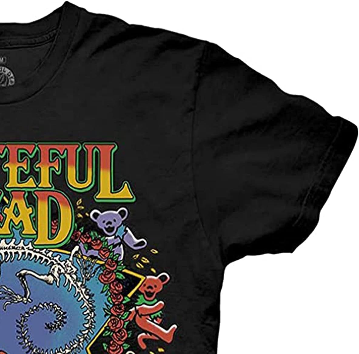 Mens Grateful Dead Rock Shirt - Grateful Dead Steal Your Face Skull Dancing Bear UFO Vintage Tee